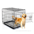 Solid metal wire dog crate pet cat cage